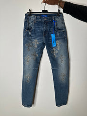 Sexy Woman blingkors jeans - ITJULI25