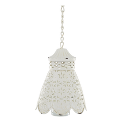 Hanging Lantern for tealights H18/D12.5 cm antique cream