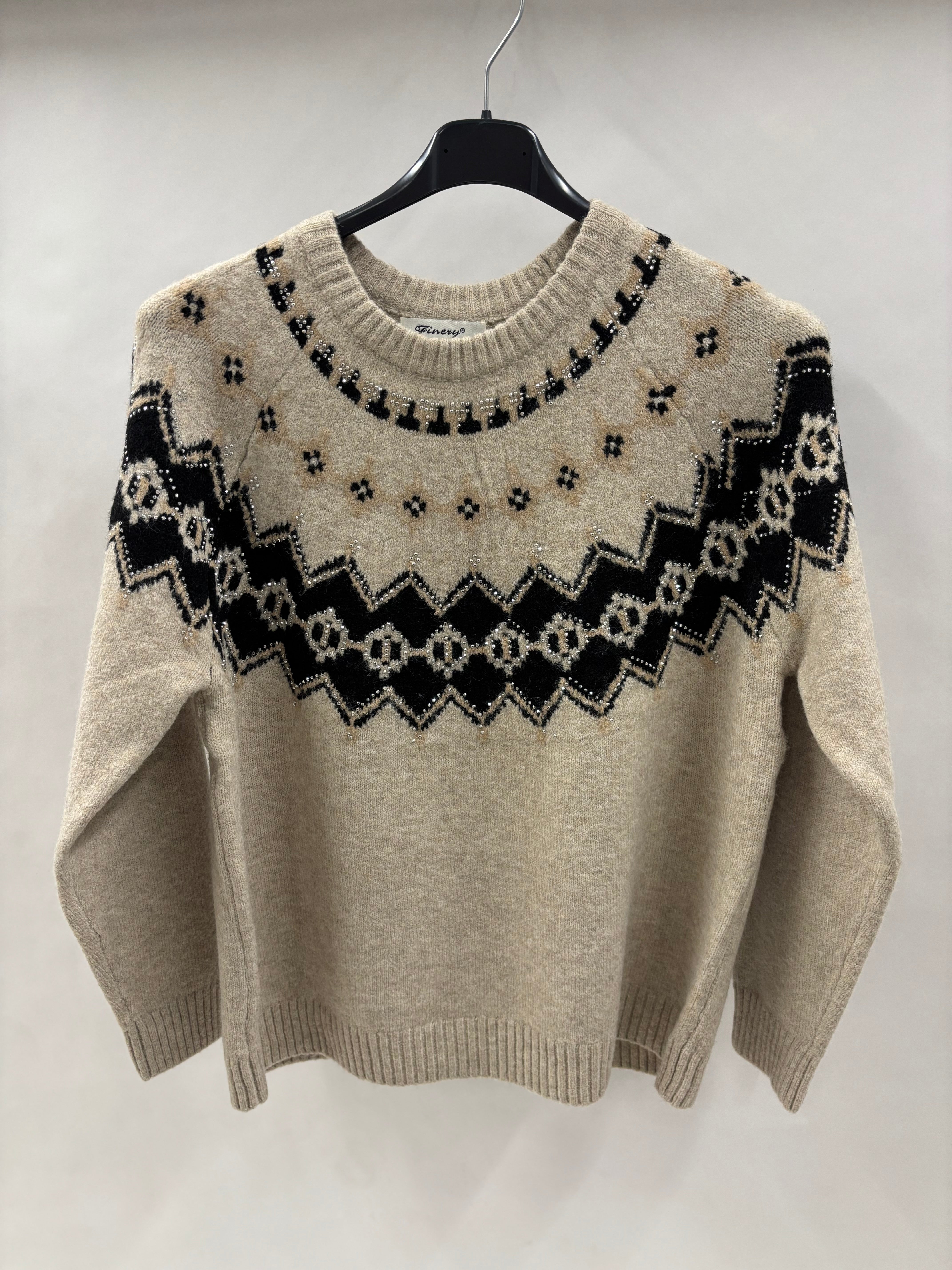 Striktrøje Med Bling