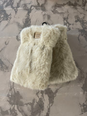 Fingerløse faux fur handsker