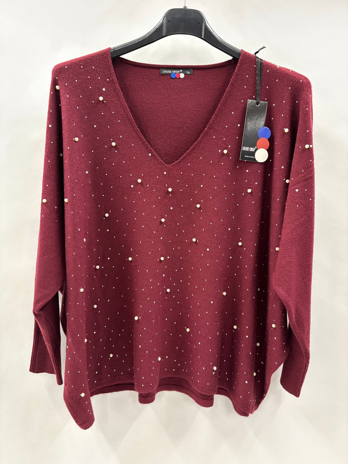 Bluse V-Hals, Bling - Brystmål 160cm