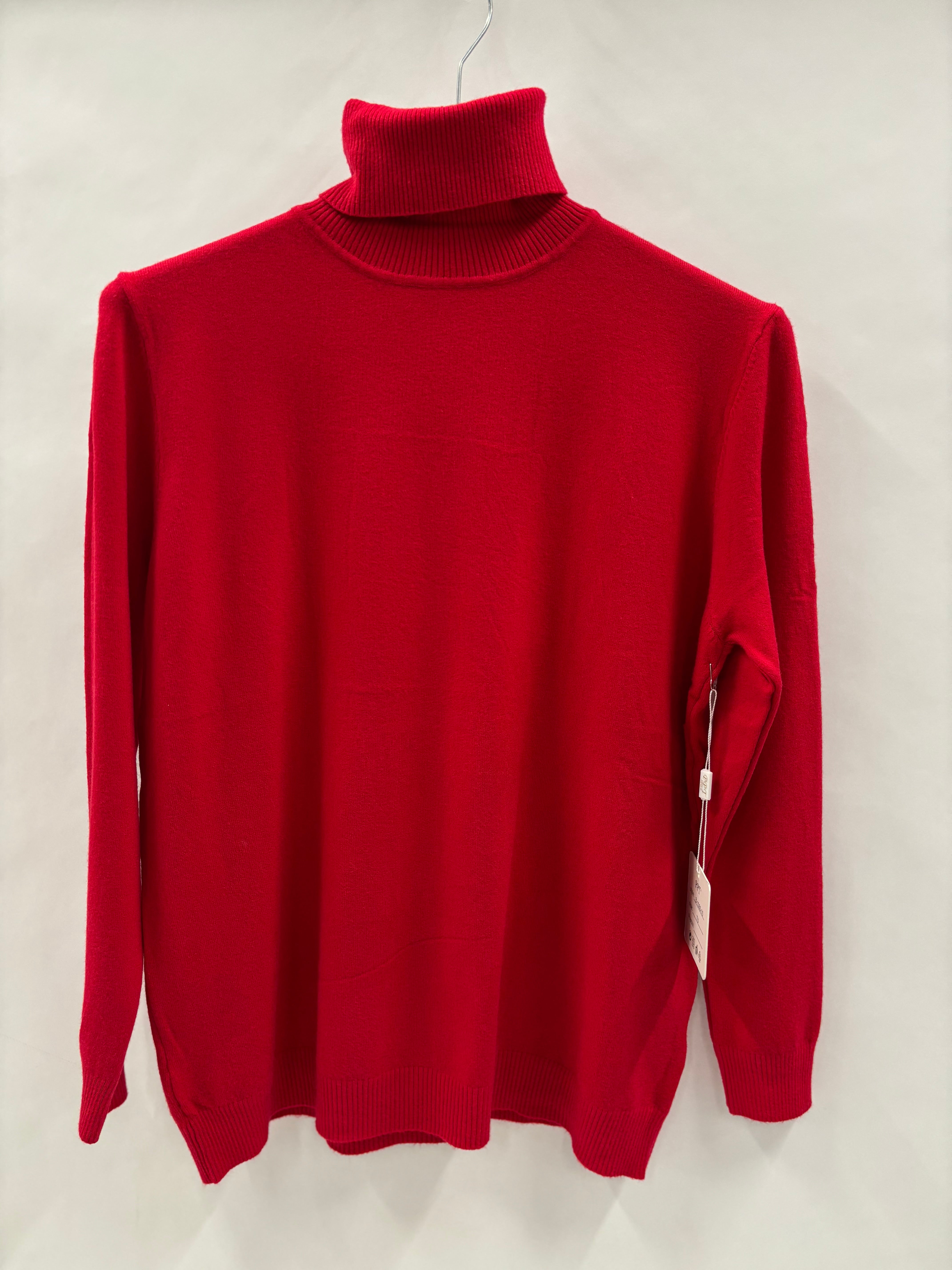 Rullekravebluse, Langærmet - Brystmål 120cm