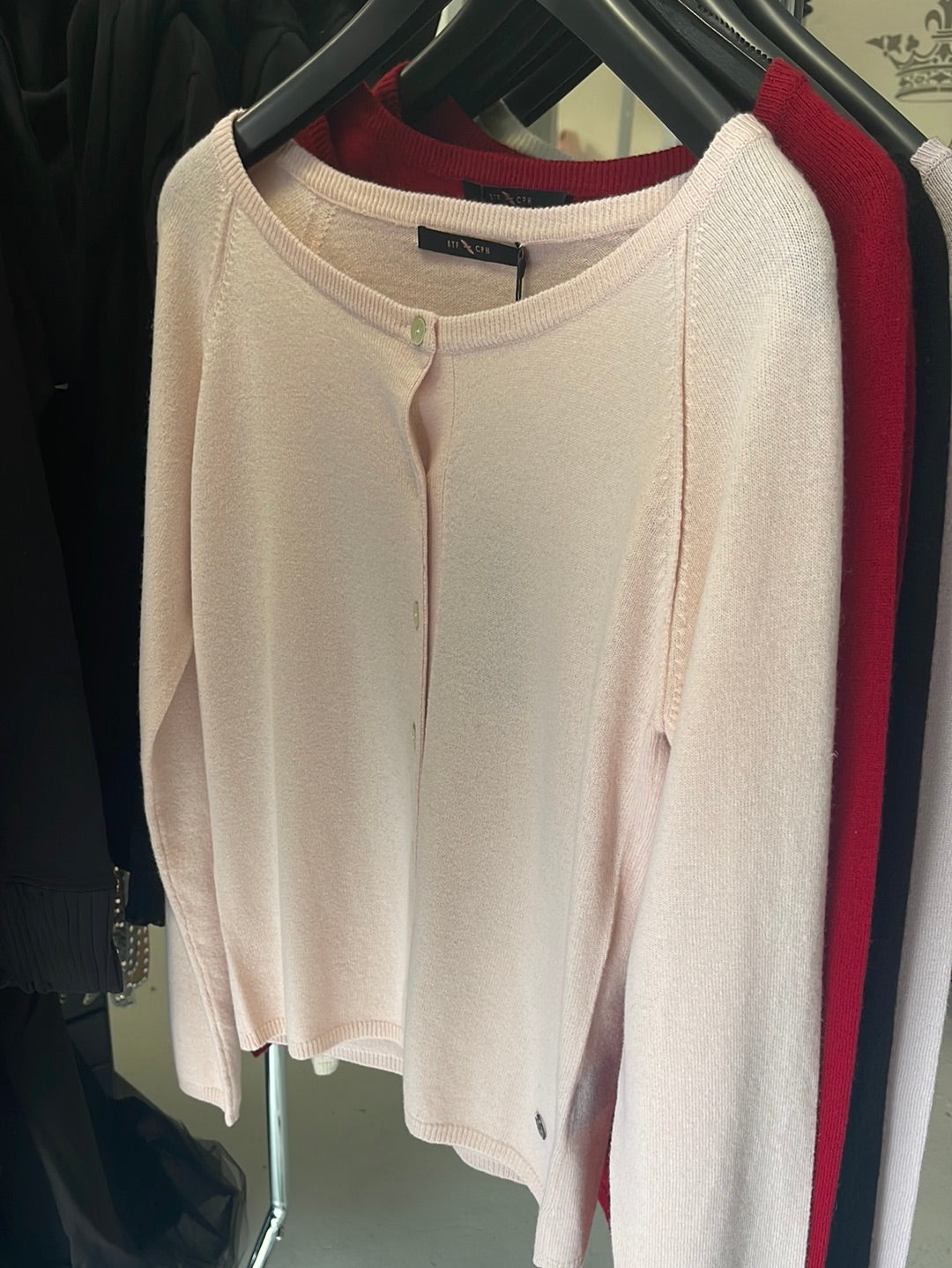 Cashmere strikcardigan