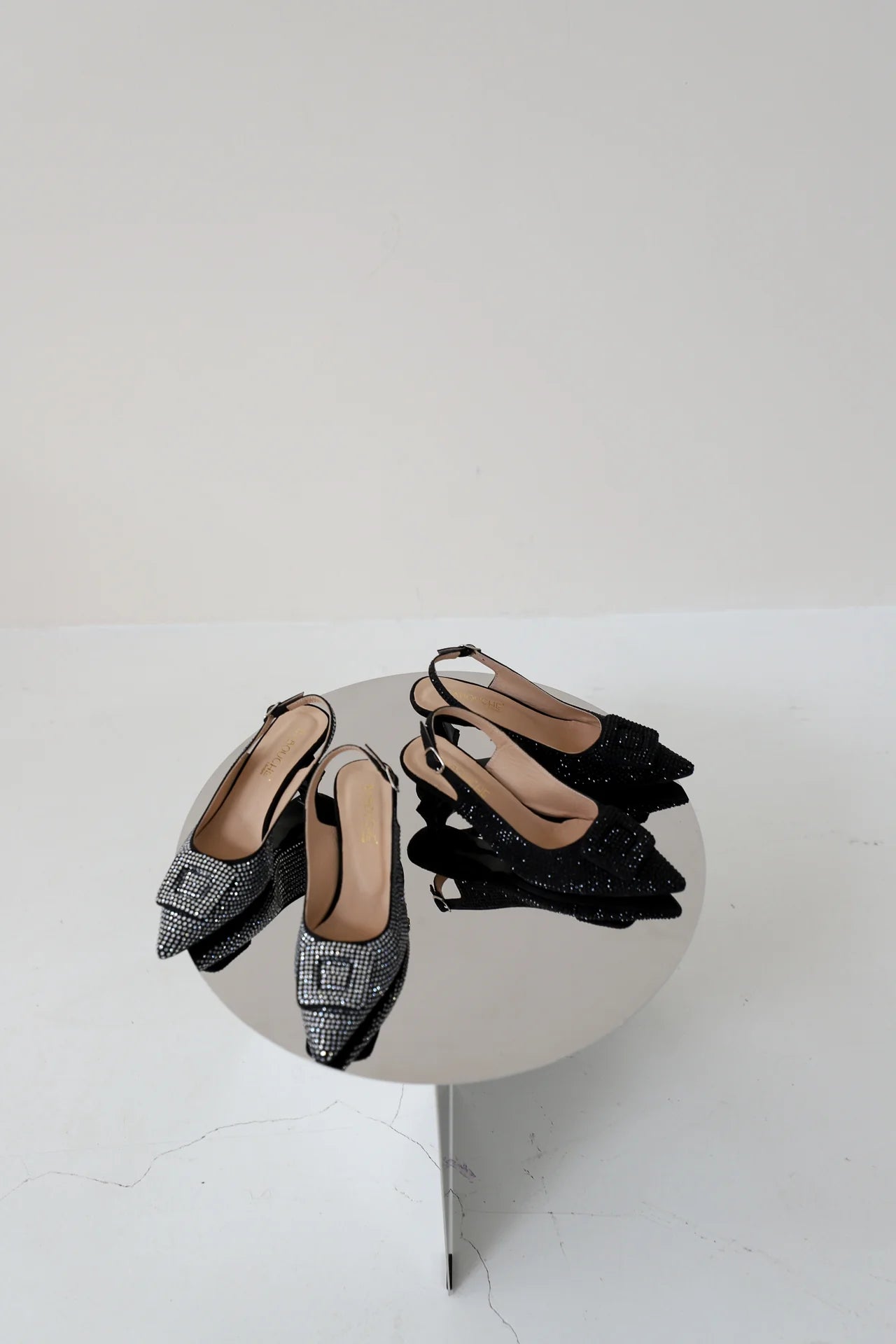 Babouche Lifestyle Freja Stiletter med bling sort
