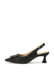 Babouche Lifestyle Freja Stiletter med bling sort