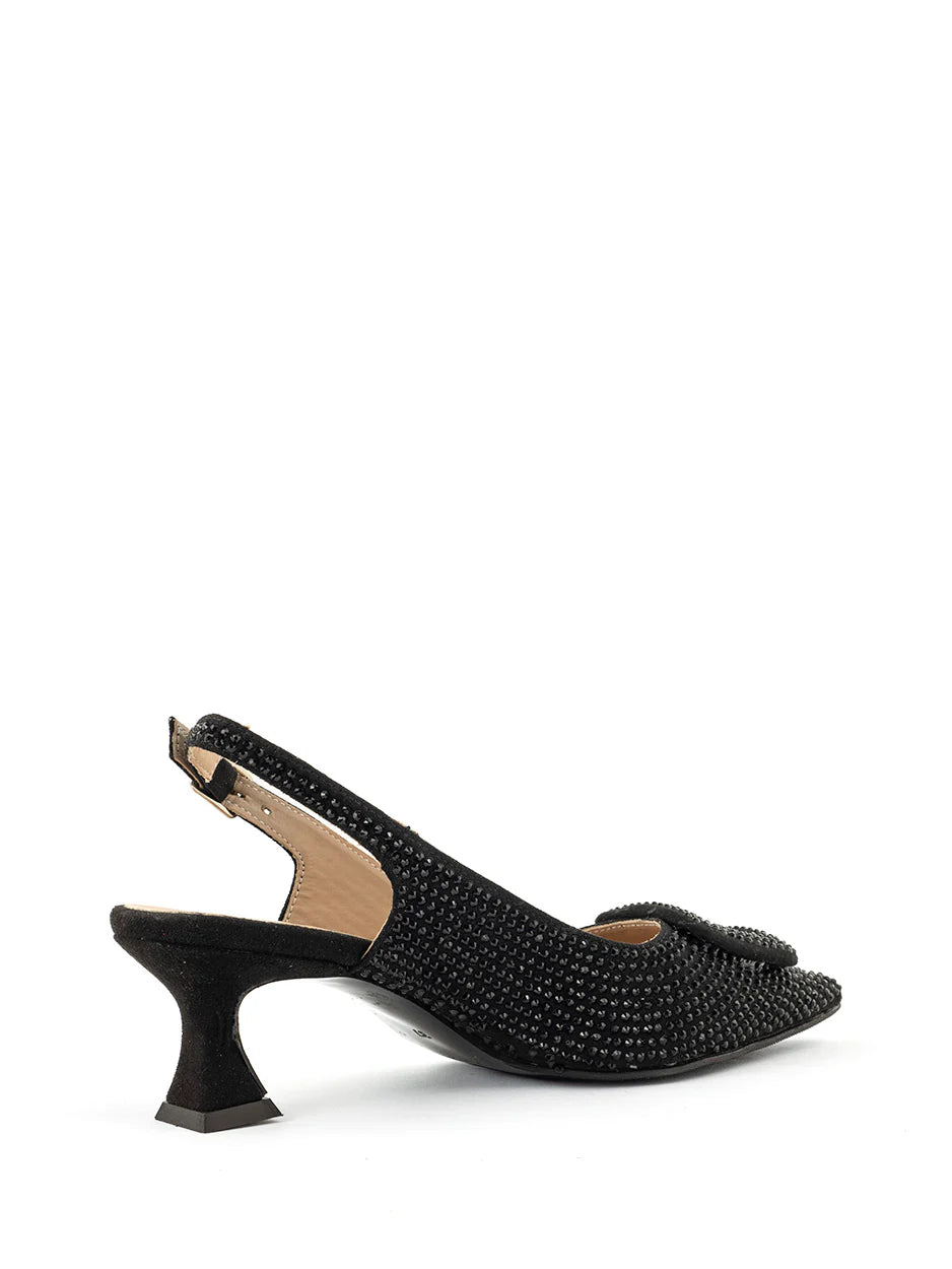 Babouche Lifestyle Freja Stiletter med bling sort