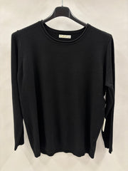 Langærmet Ensfarvet Bluse - Brystmål 120cm