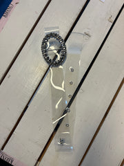 Transparent bælte med bling