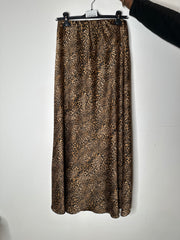 Leopard satin nederdel - ITJULI25