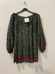 Leo bluse med mønster - Brystmål 150cm - by Krone 1