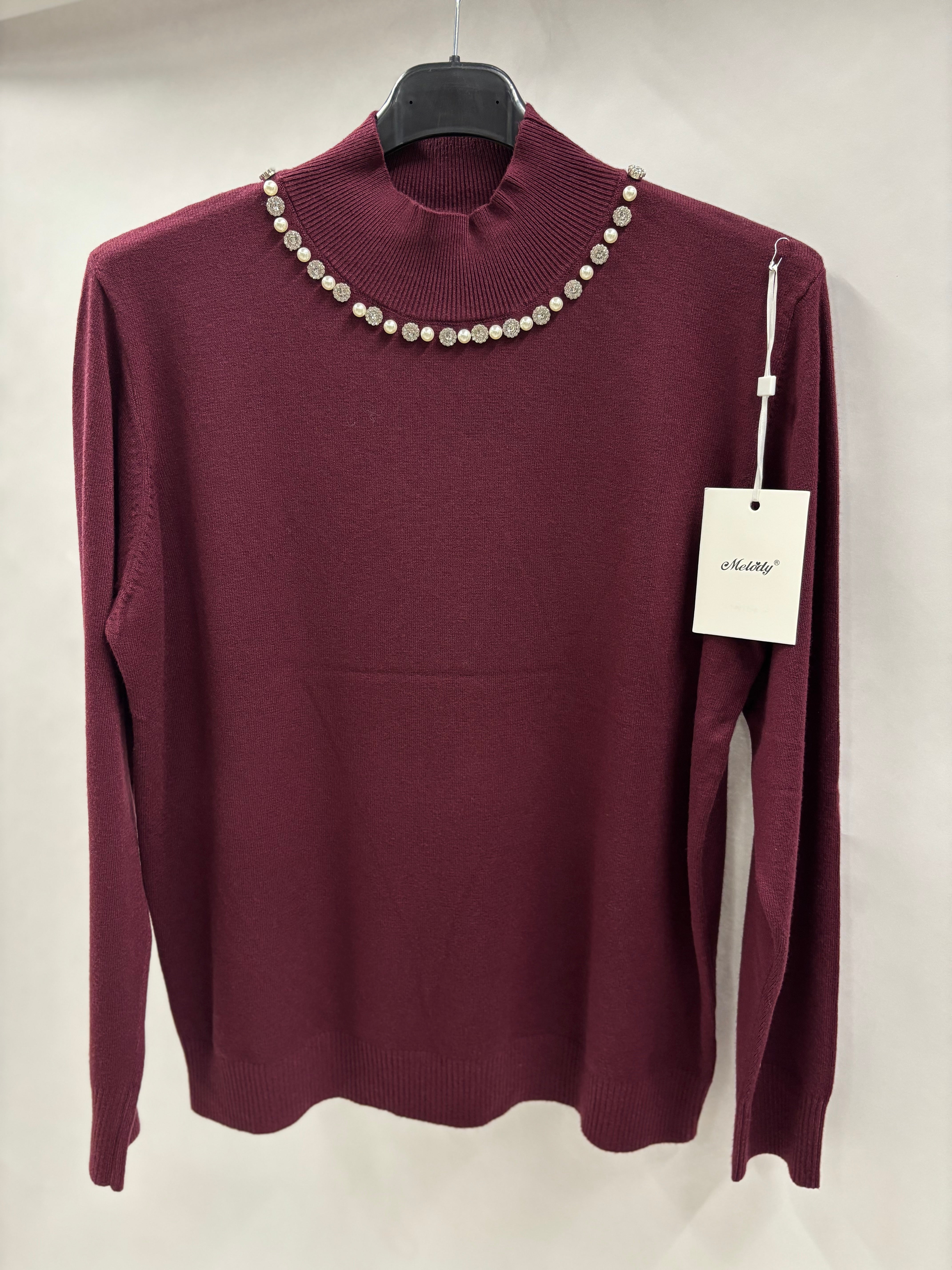 Striktrøje, Perlehals