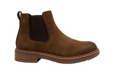 Klassiske herrestøvler med elastik brun