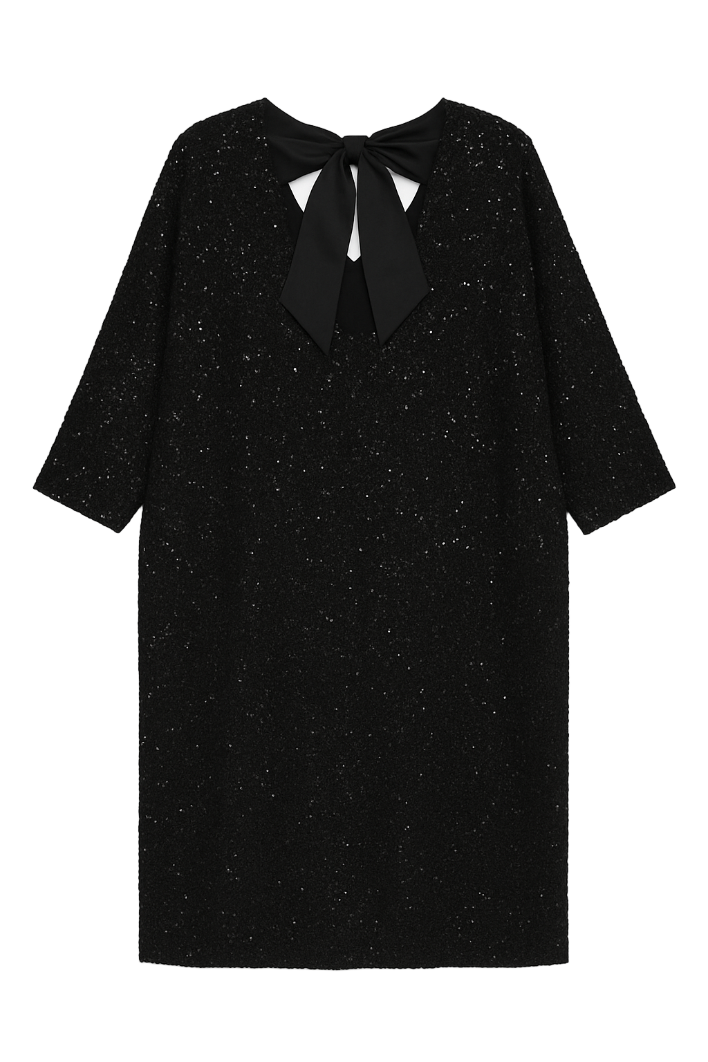 Pailletkjole med sløjfe