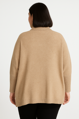 Oversize rullekrave med fine front lommer