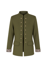 Blazer jakke med guld knapper og leo cuffs by Krone 1