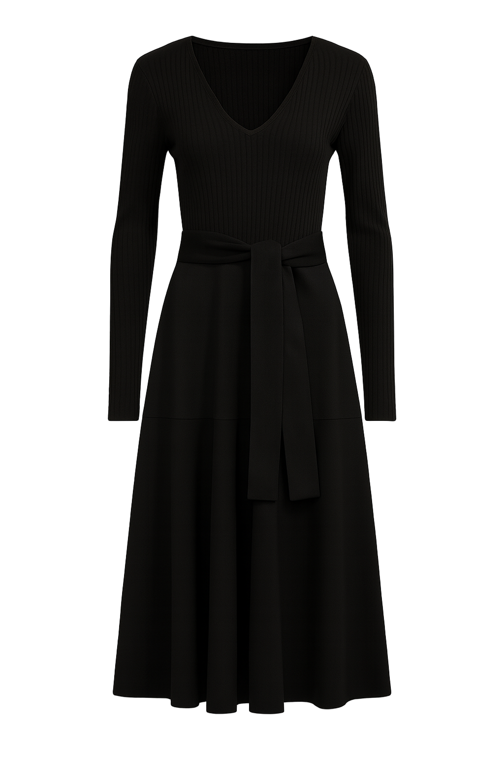 Access Kjole med stofkombination by Access Fashion