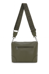 Taske med zigzag taskestrop 22x13x25cm by Eric Bags