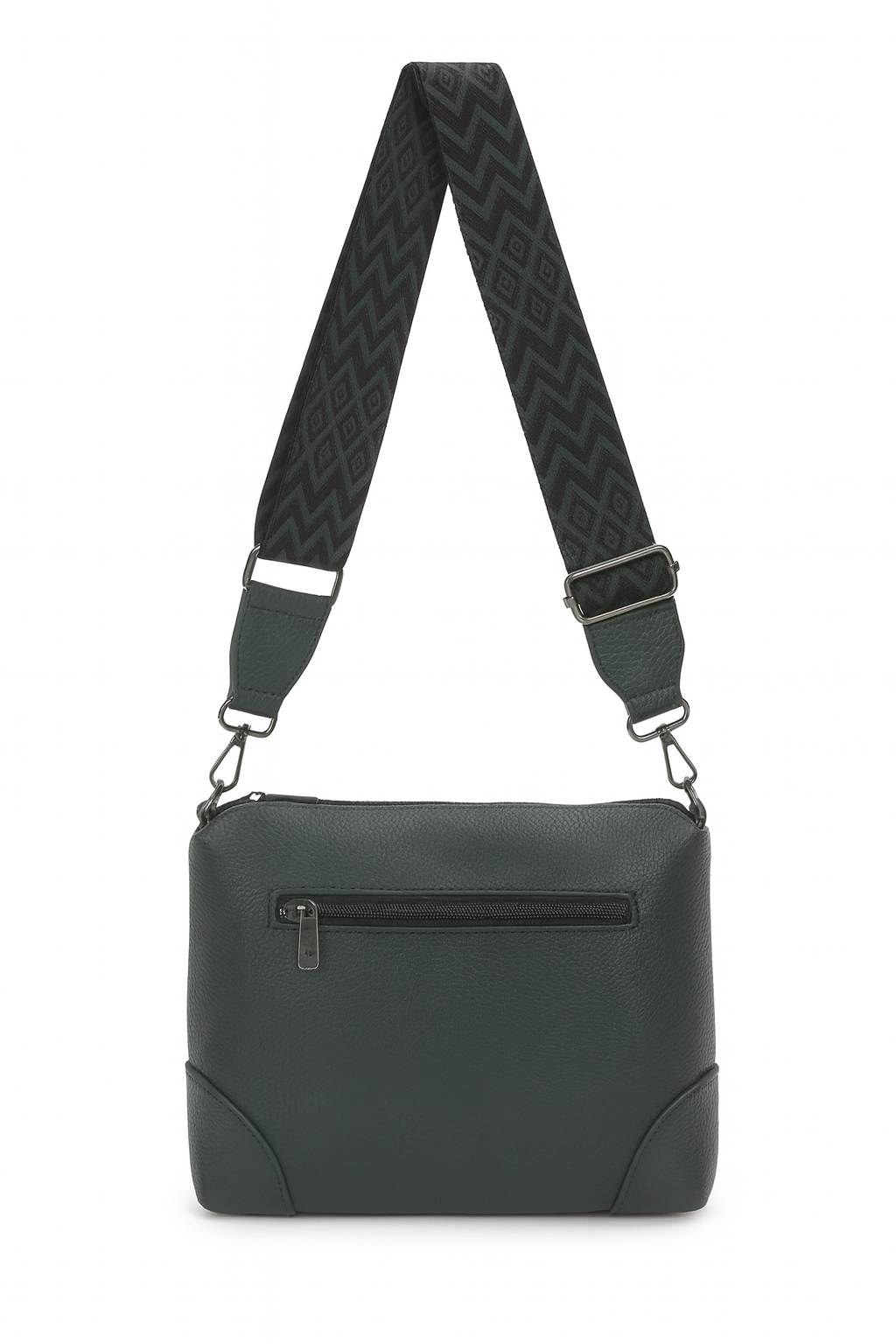 Taske med zigzag taskestrop 22x13x25cm by Eric Bags