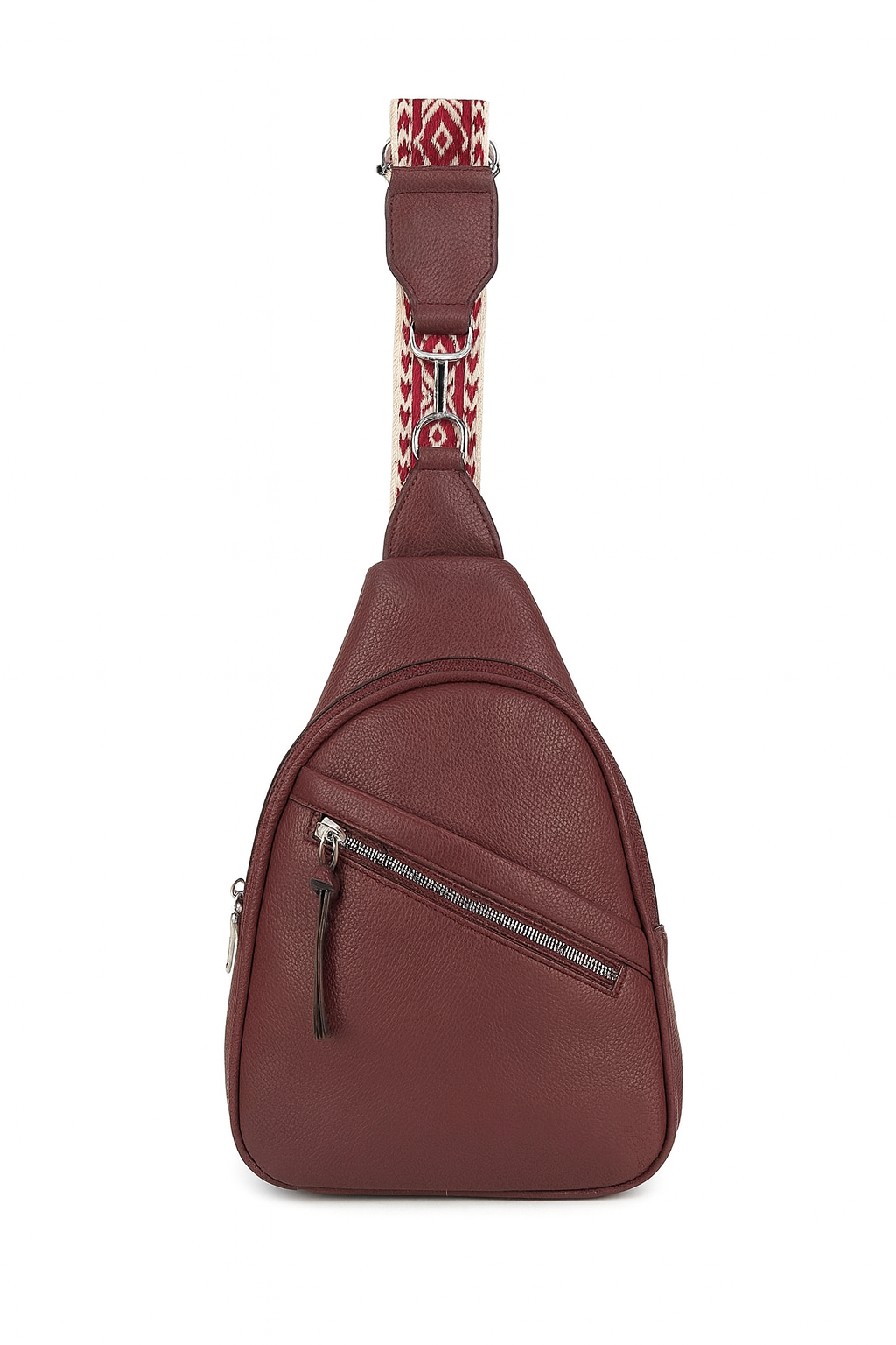 Crossbody rejsetaske med lynlås 20x7x30cm by Eric Bags