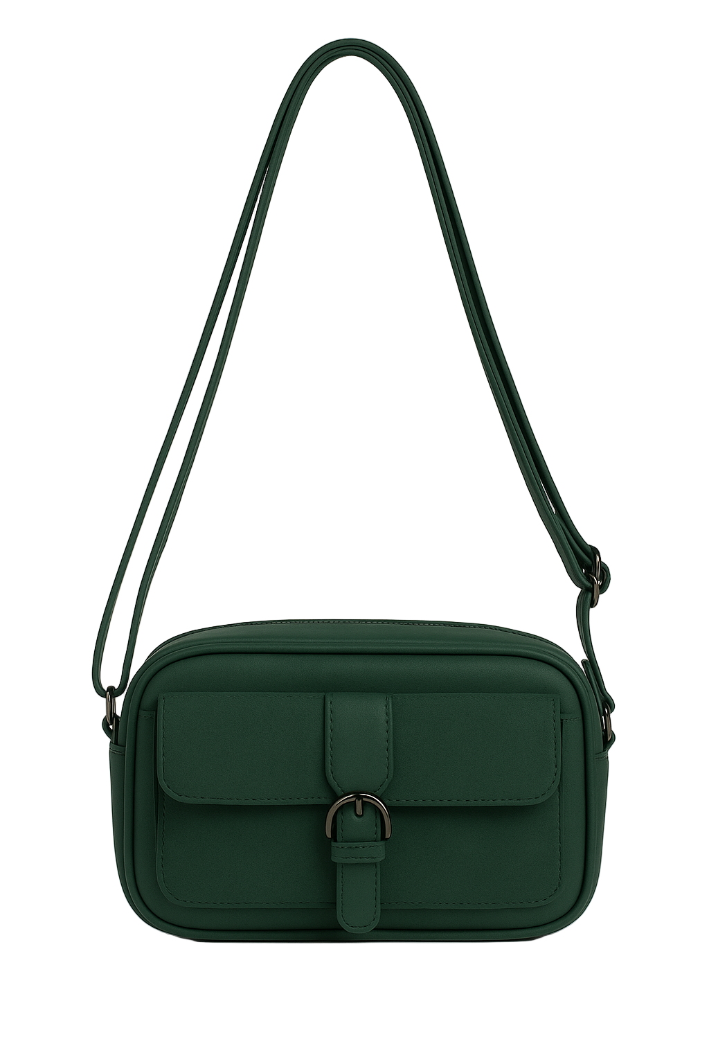 Crossbody taske med spænde front 24x7x15cm by Eric Bags