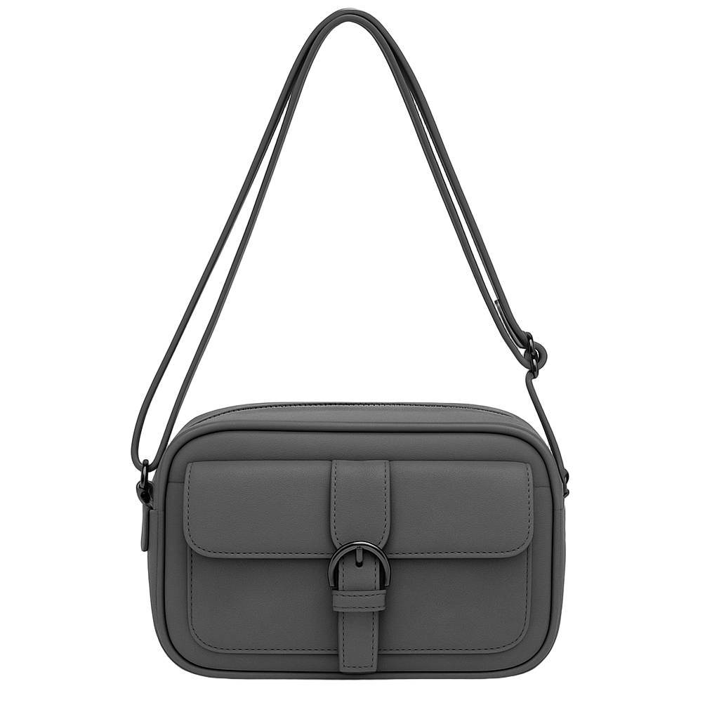 Crossbody taske med spænde front 24x7x15cm by Eric Bags