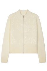 Strikcardigan med pailetter by Krone 1