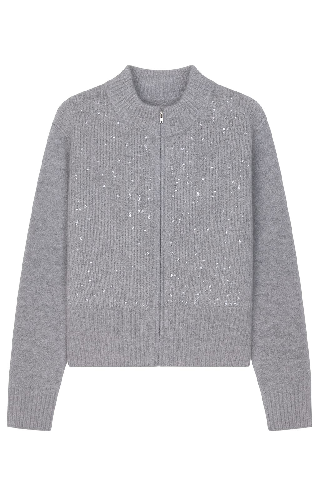 Strikcardigan med pailetter by Krone 1