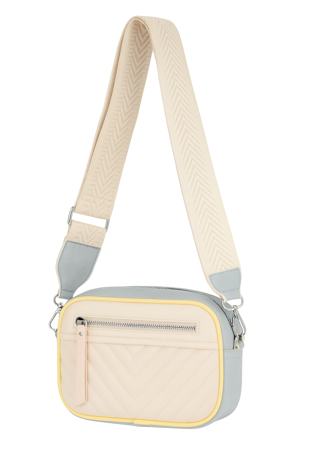 Color block crossbody taske 24x8x18cm - Ingen returret by Eric Bags