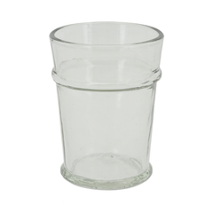 Drikkeglas med rille 8,25 x 8,25 x 11,5 cm