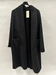 Pelscardigan med lommer, lang