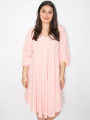 A-shape kjole med lange ærmer - Brystmål 140cm - Viskose Polyester Elastan