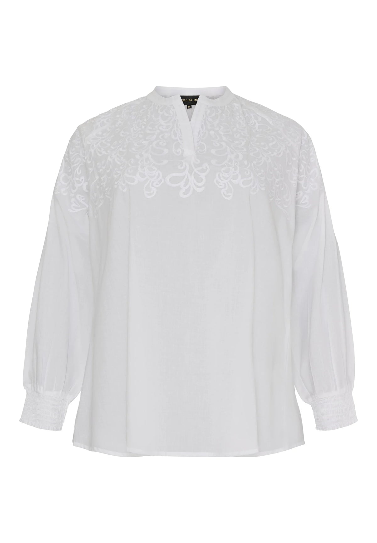 No. 1 By Ox bluse med broderinger øverst by Krone 1