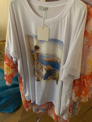 T-shirt med kvinde tryk - ITMARTS25