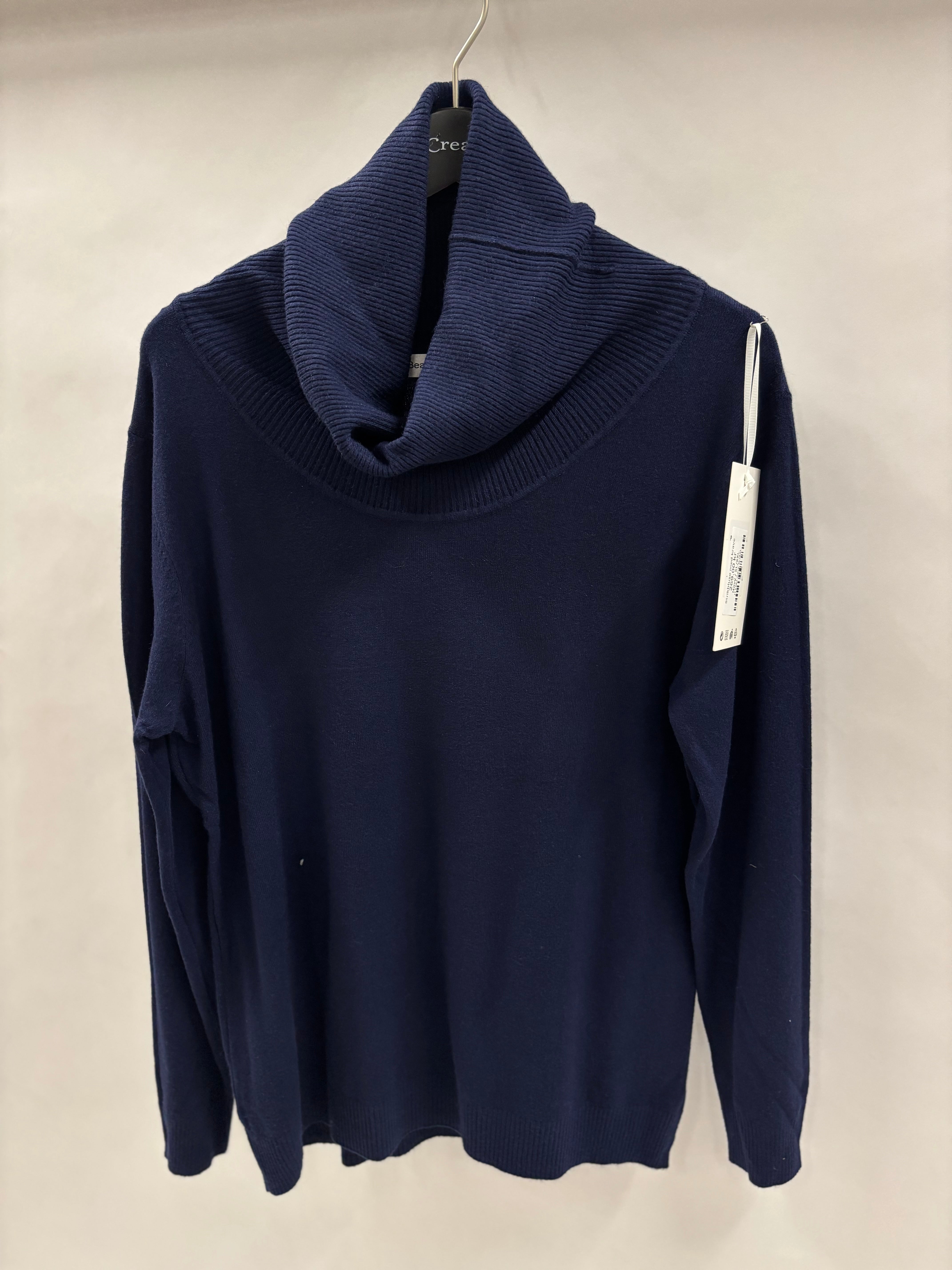 Strikbluse Stor Krave