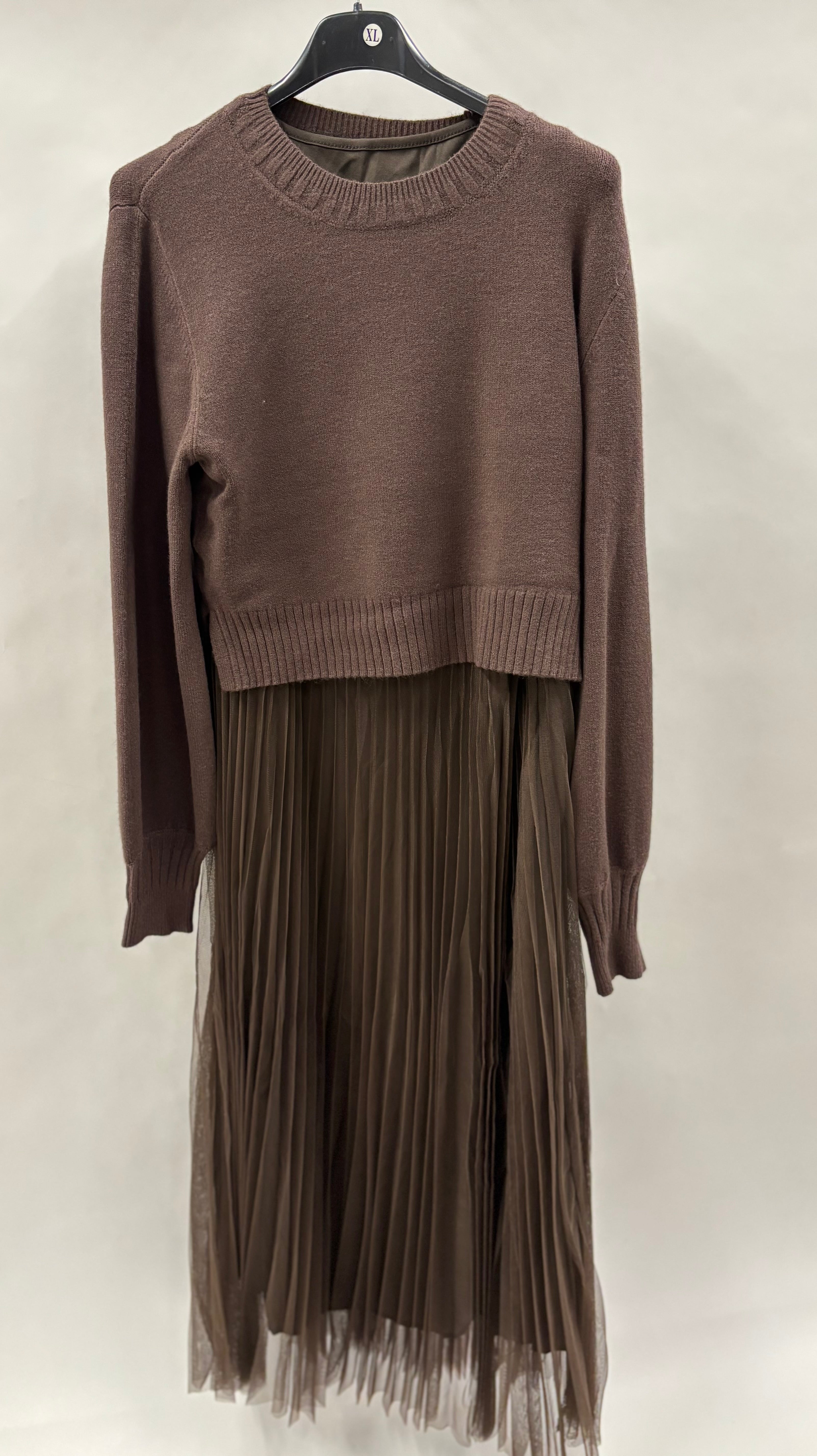 Kjole med striktrøje - Brystmål 120cm