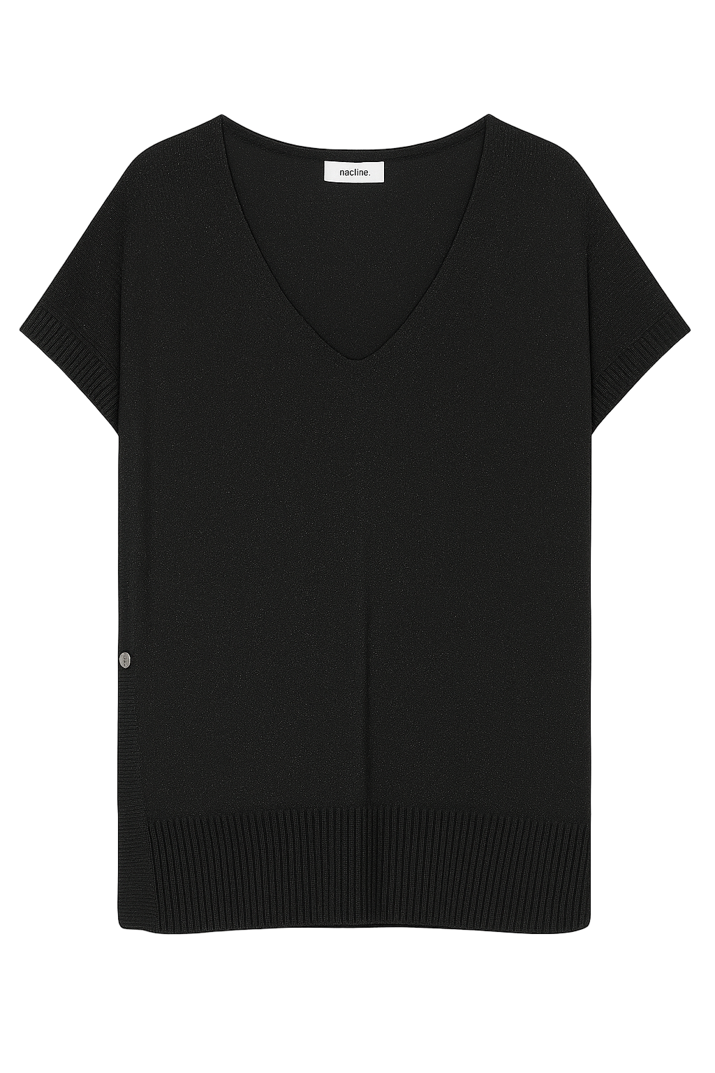 Strikvest med knap og lurex - Brystmål 140cm by Krone 1