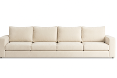 Sofa cremefarvet velour