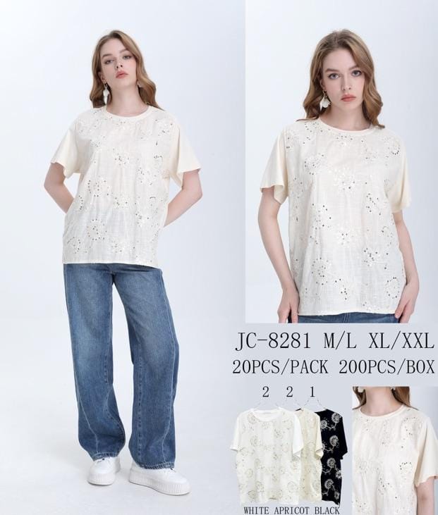 T-shirt med paillet bling - ITMARTS25