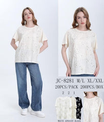 T-shirt med paillet bling - ITMARTS25