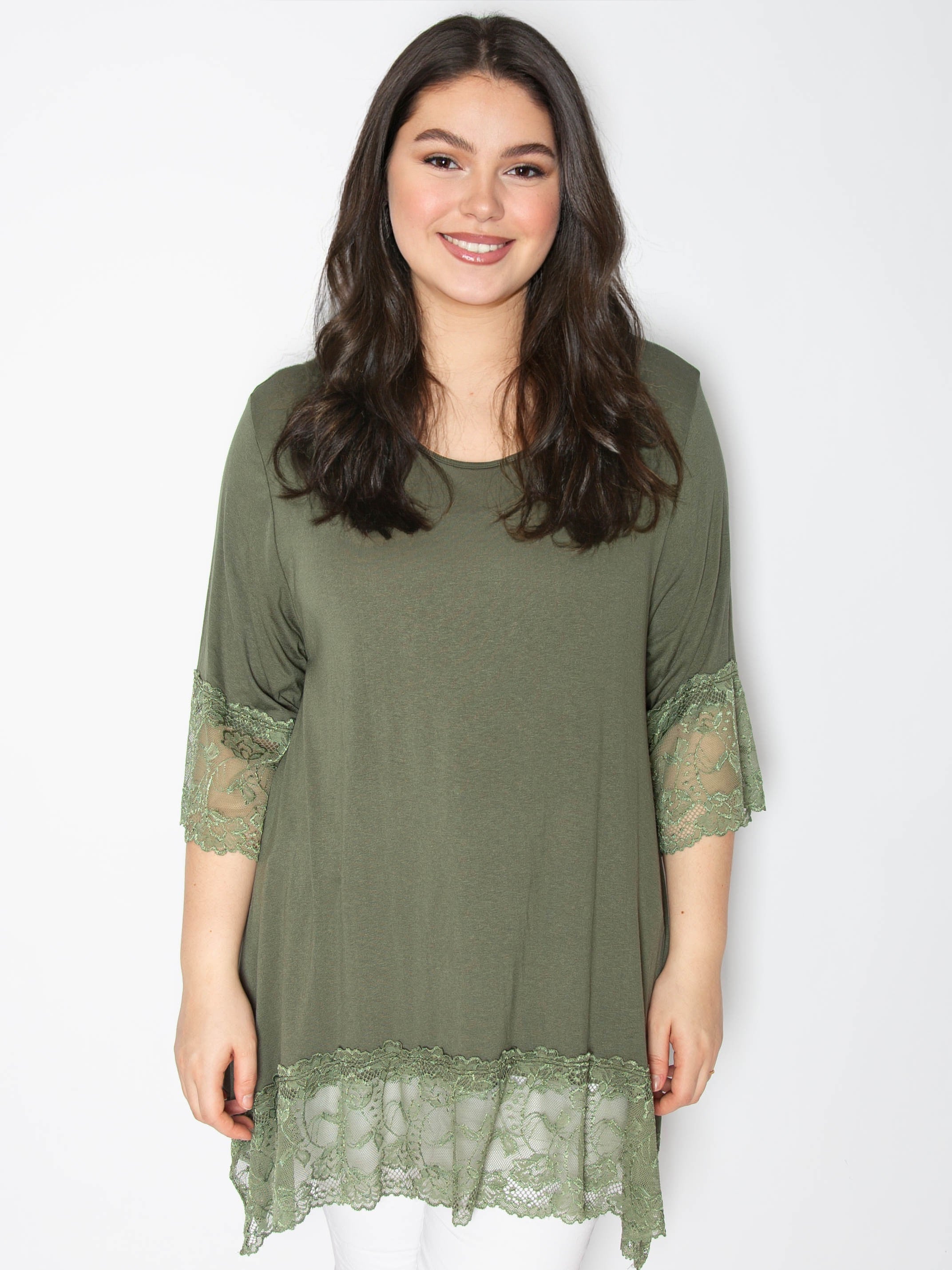Blonde bluse trekvart ærme