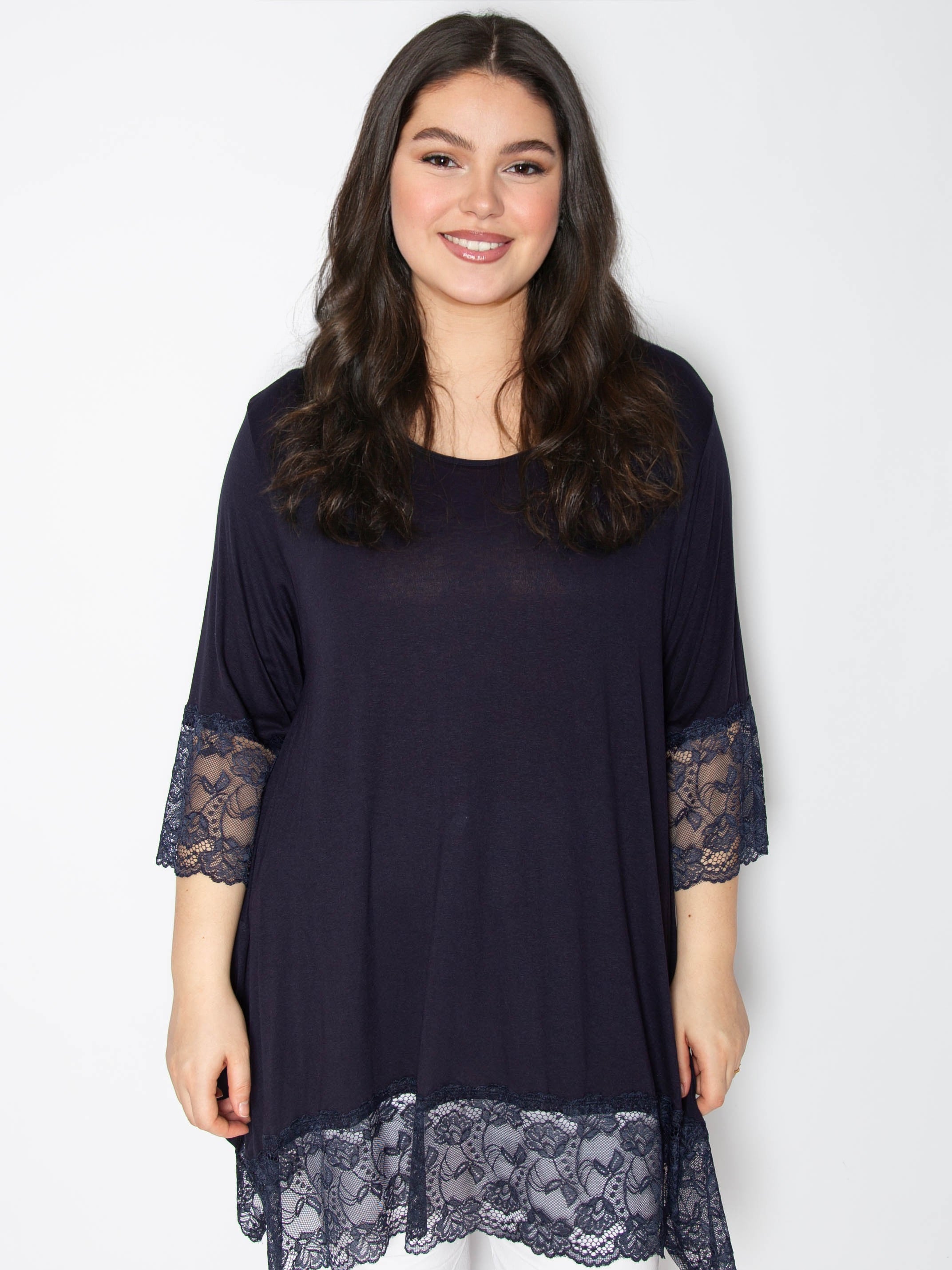 Blonde bluse trekvart ærme