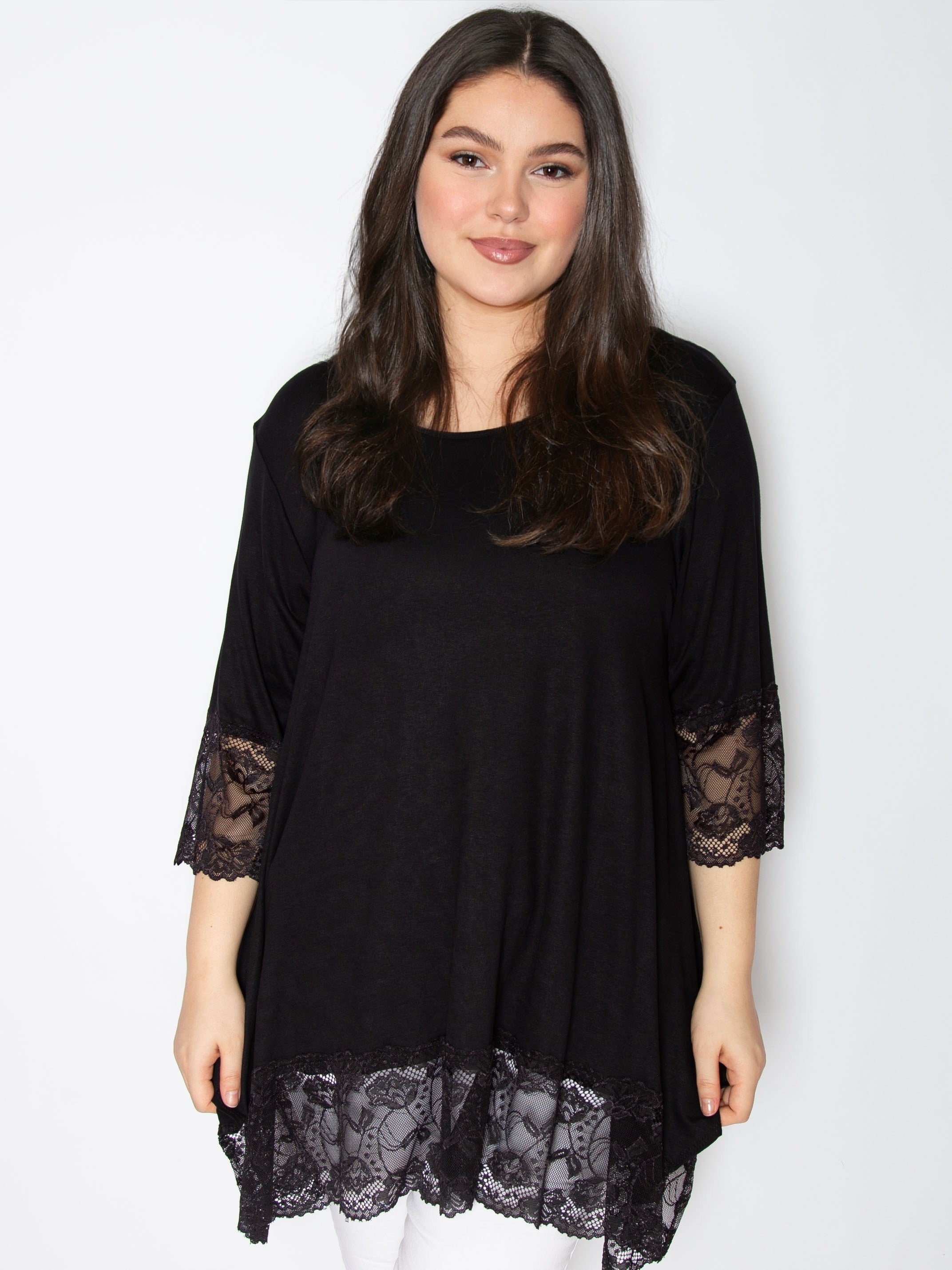Blonde bluse trekvart ærme