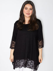 Blonde bluse trekvart ærme