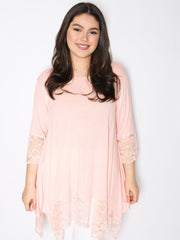 Blonde bluse trekvart ærme