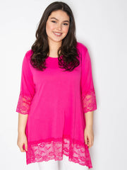 Blonde bluse trekvart ærme