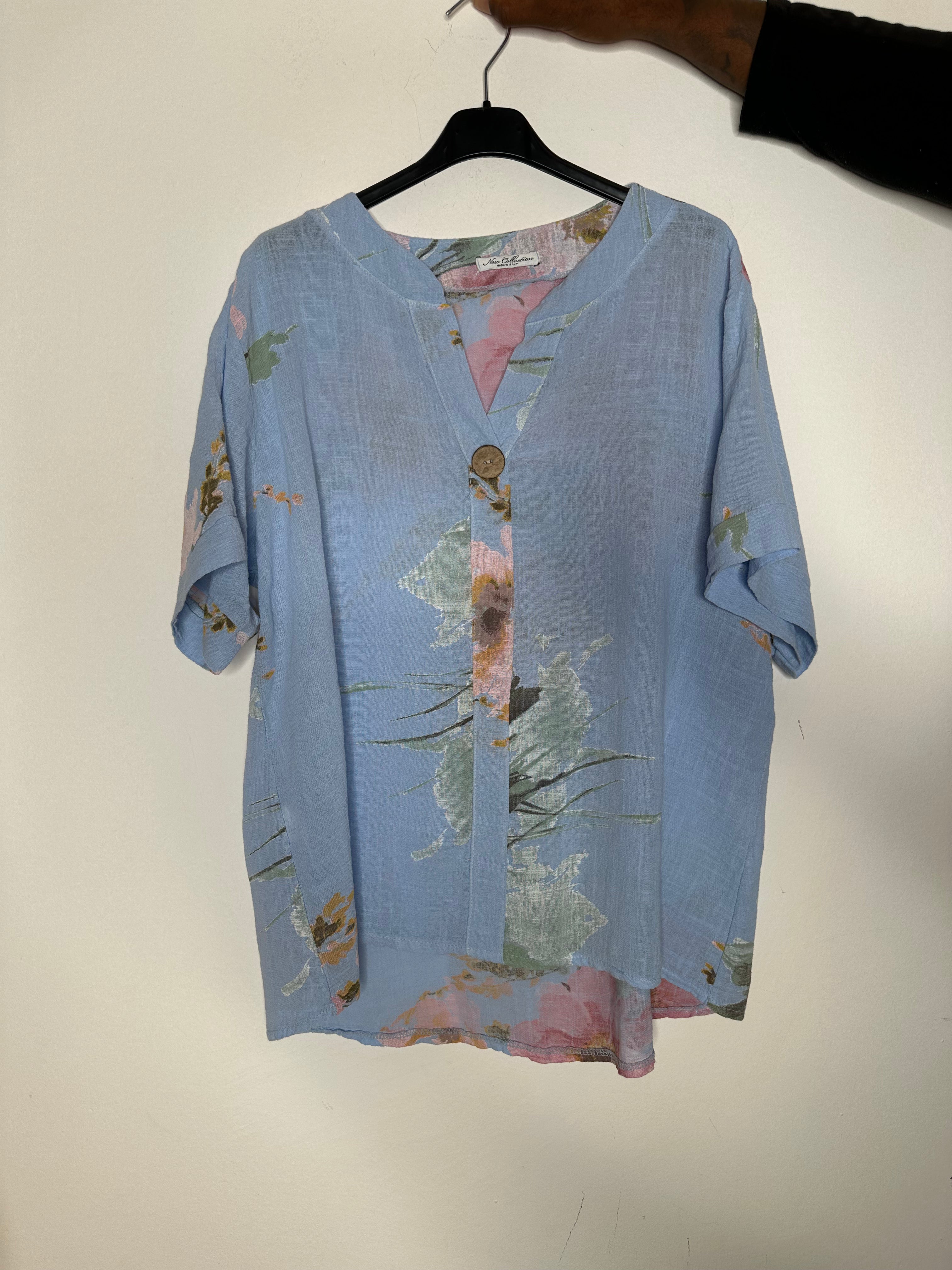 Skjorte med blomsterprint - ITJULI25
