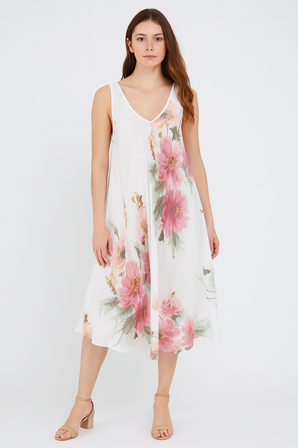 Kjole med blomster print - ITJULI25