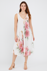 Kjole med blomster print - ITJULI25