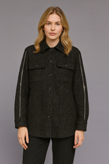 Access Lang tweedjakke by Access Fashion