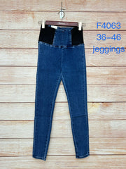 Jeans med elastik i siderne by Krone 1